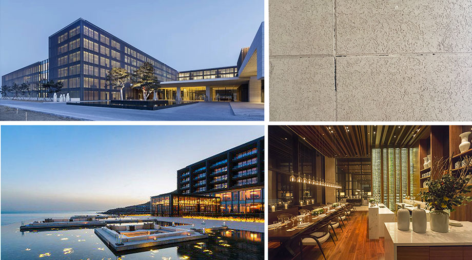 兴国为中国大陆第一家超五星级酒店一涵碧楼供应建筑装饰涂料