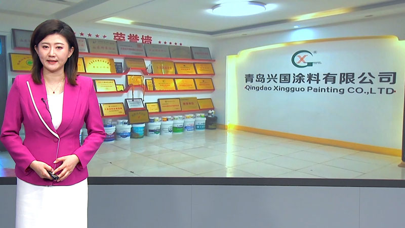 青岛电视台报道兴国水漆